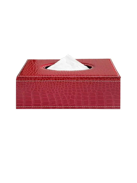 Държач за салфетки Червена 24x12x8.5см
