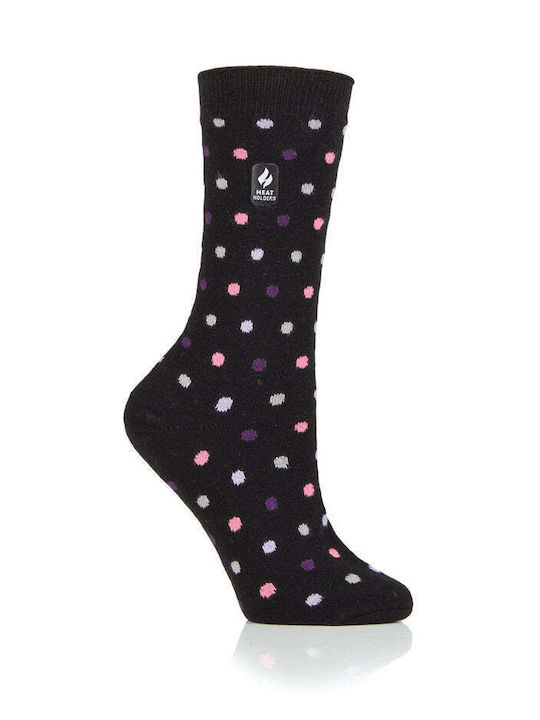 Heat Holders Дамски Чорапи с Дизайн Black/purple 1Пакет