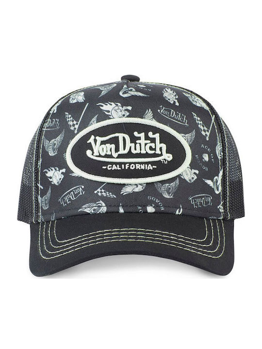 Von Dutch Лайфстайл Шапка Графичен Дизайн Черно Бяло