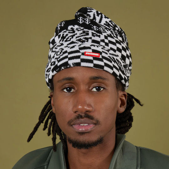 Beanie Masculin Fleece Căciulă Tricotat în culoarea Negru