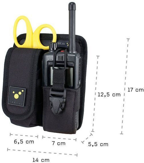 Tee-uu Radio Plus Drahtlos Jagdholster 14 X 17 X 5.5 Cm Schwarze Te05.133_1