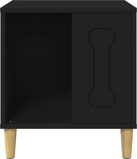 vidaXL Dog House Indoor & Outdoor Black 44x42x49cm