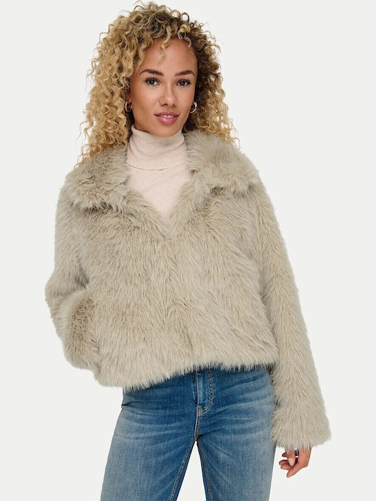 Frauen Pelz Beige