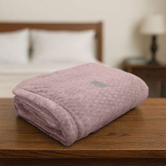 Lino Home Pătură Sherpa Simplă 160x220 cm Lila