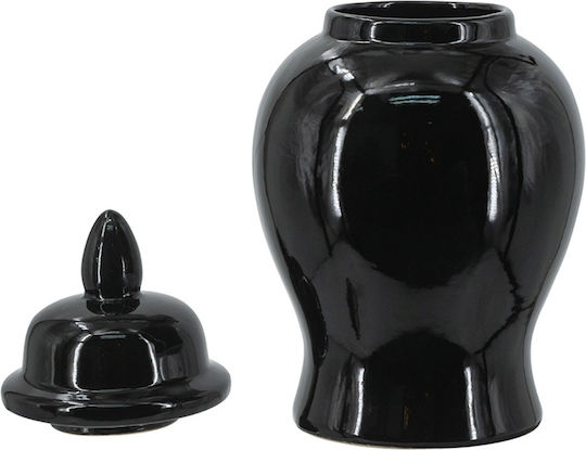 Artekko Decorative Vase Melania Black 16x16x31cm