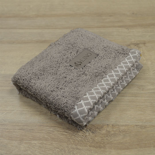 Lino Home Πετσέτα Χεριών Marley 30x50εκ. Μόκα Βάρους 600gr/m²