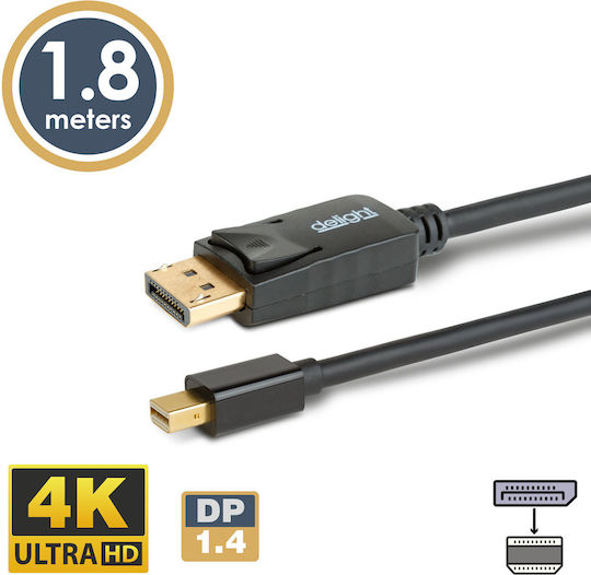 DisplayPort-zu-Mini-DisplayPort-Kabel 1.4 4k Hdr 1,8 m