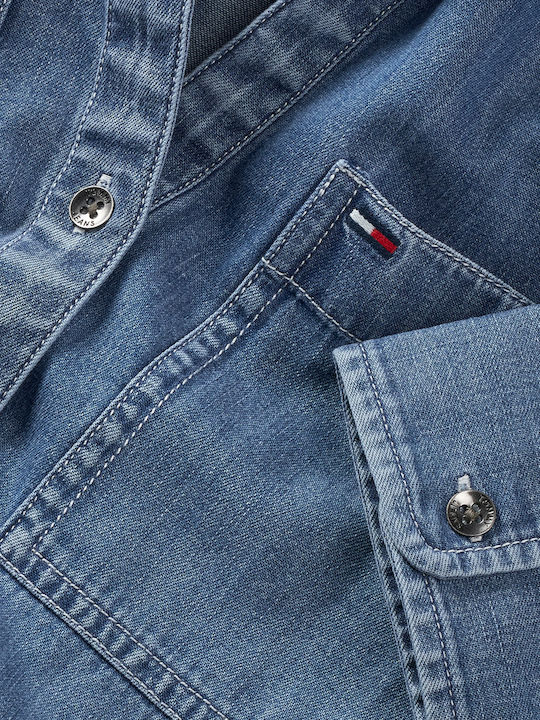 Μακρυμάνικο Γυναικείο Πουκάμισο Denim Medium