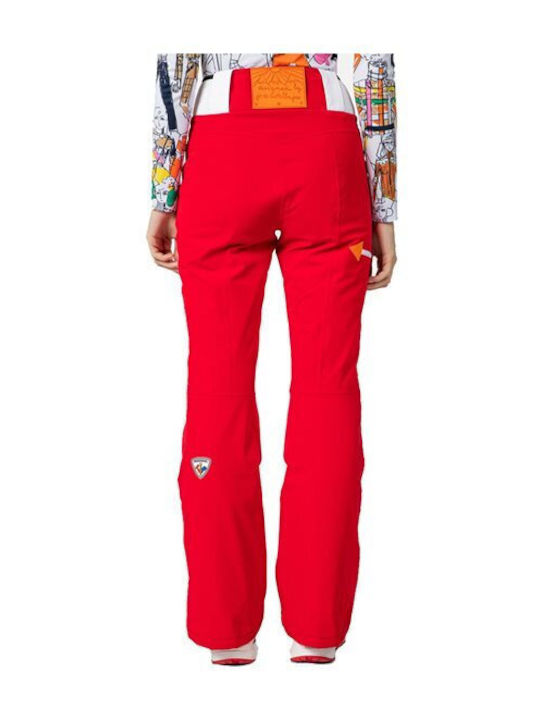 Rossignol RLNWP08_300 Γυναικείο Παντελόνι Σκι & Snowboard Κόκκινο
