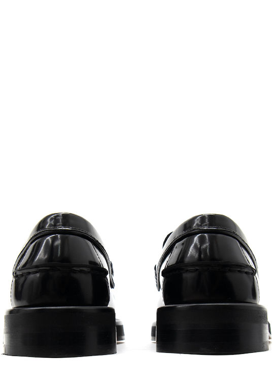 Classic Men's Leather Loafers Black