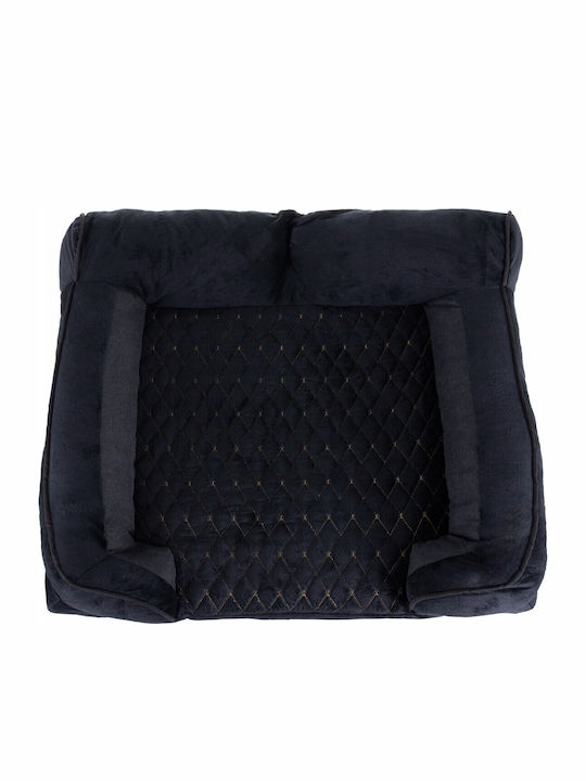Sofa Dog Bed Orthopedic Black 80x65cm