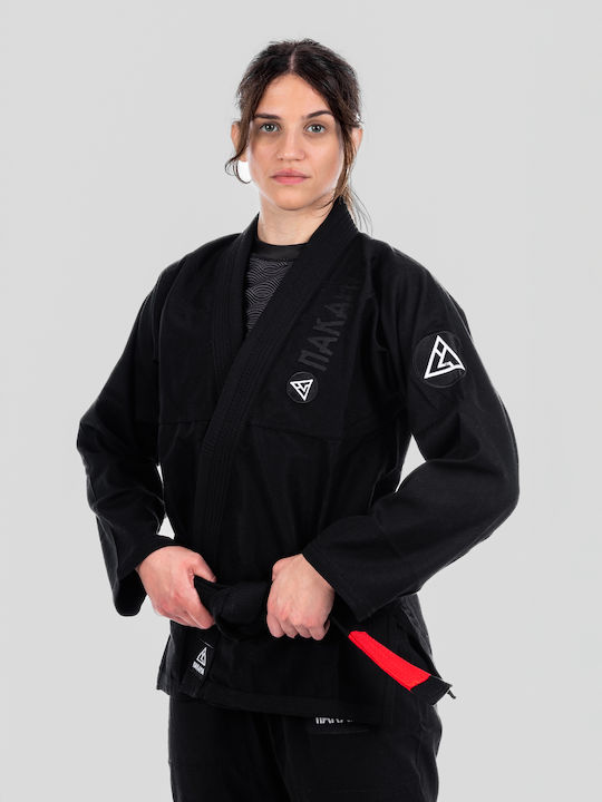 Nakama Uniform Brasilianisches Jiu Jitsu Schwarz