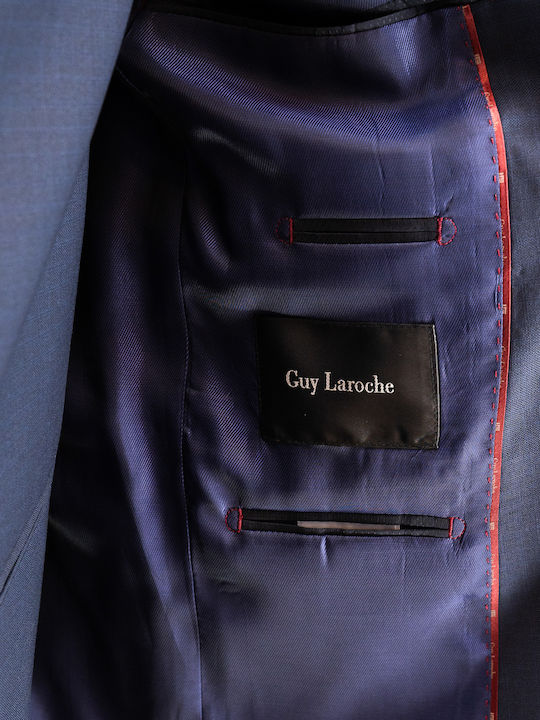 Men's Suit with Vest Blue