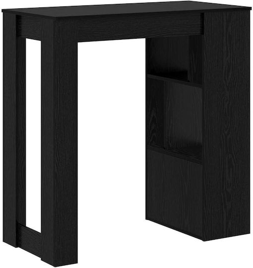 Table Bar Wooden Black Beech 102x50x103.5cm