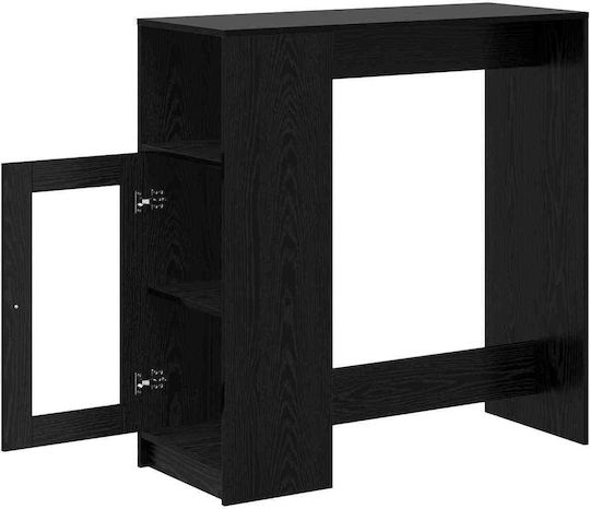 Table Bar Wooden Black Beech 101x40x103.5cm