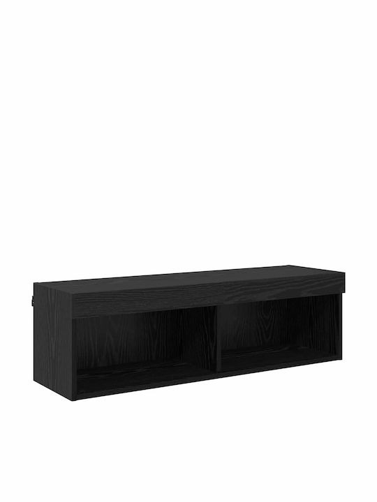 Wohnzimmer TV-Einheit Black mit Beleuchtung L100xB30xH30cm