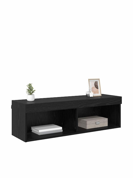 Wohnzimmer TV-Einheit Black mit Beleuchtung L100xB30xH30cm