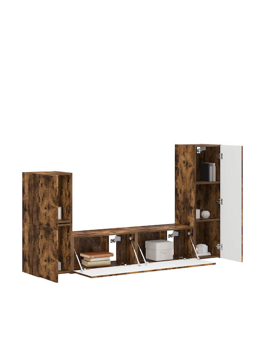Living Room TV Unit Smoked Oak L30xW31xH100cm