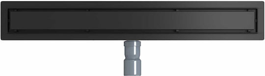 vidaXL Siphon Spülbecken mit Größe 70x11cm Schwarz