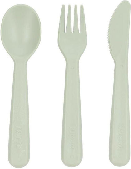 Tutete Set Essgeschirr aus Kunststoff Grün 6Stück für 6+ Monate