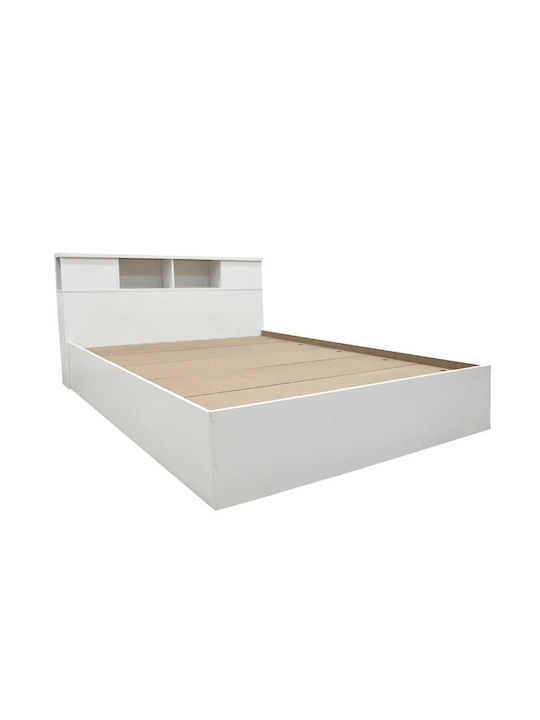 Σετ Κρεβατοκάμαρας Olympus White με Τάβλες 140x200εκ. 3τμχ