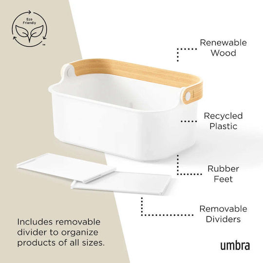 Umbra Organizator Auto De Cosmetice Alb Bellwood