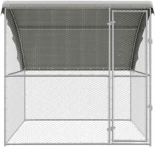 vidaXL 42008372 Cușcă din Oțel Galvanizat pentru păsări 200bucx200bucx200buccm.