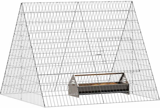 vidaXL 3394436 Galvanized Steel Cage for Birds 110x100x85cm