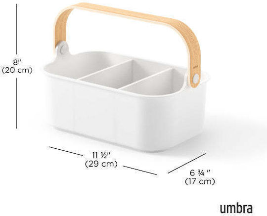 Umbra Organizator Auto De Cosmetice Alb Bellwood