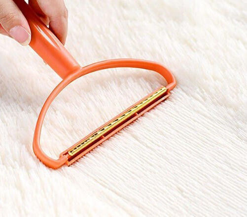 Manual Lint Removal Brush Orange