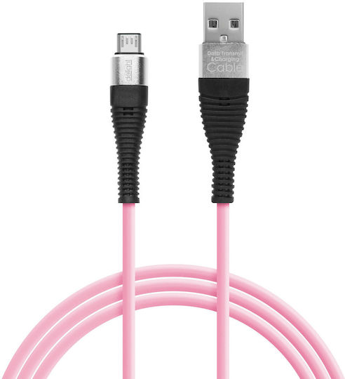 Delight Data Кабел – Микро USB Силиконово Покритие 4 Цвята 2 М