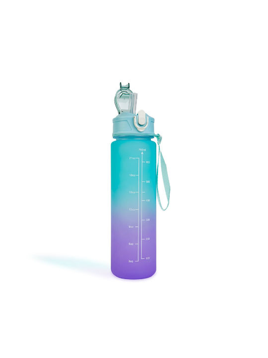 Water Bottle Plastic Bike 750ml Blue