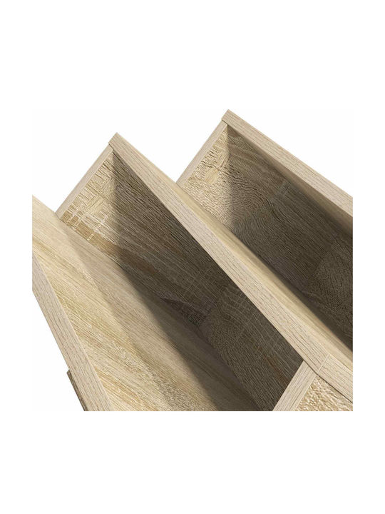 vidaXL Стойка за списания Дърво Кафяв 40x28.5x53бр 1бр