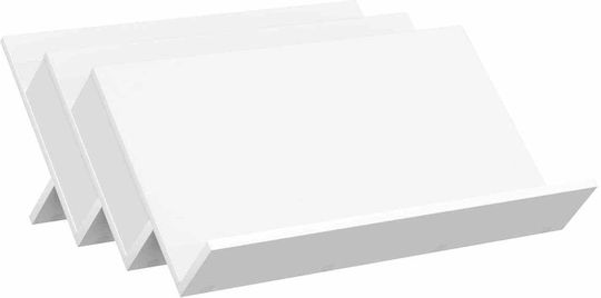 vidaXL Zeitschriftenständer Hölzernes Weiß 53x28.5x65cm 1Stück