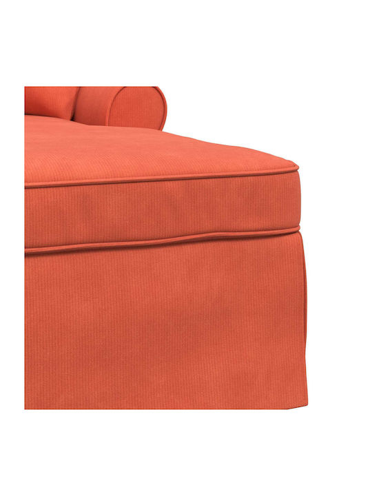 Modern Stoff Liegestuhl Orange 91x157x91cm 42022953