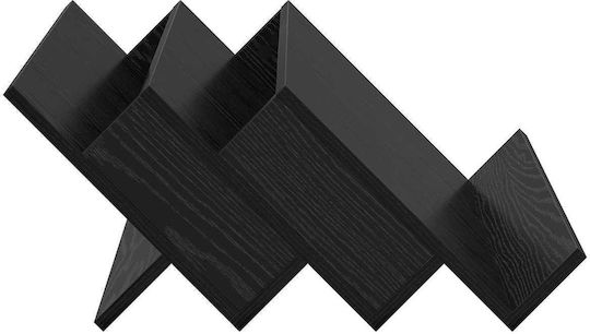 vidaXL Θήκη Περιοδικών Ξύλινη Μαύρη 53x28.5x65εκ.
