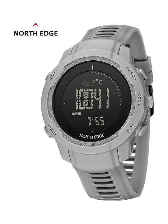 North Edge Ceas Digital Bărbătesc 48.006mm Automat cu Curea din Cauciuc Gri