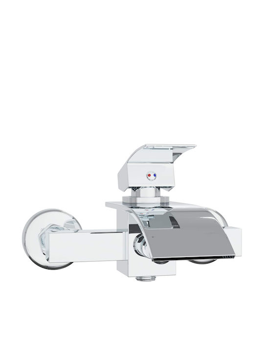 vidaXL Mixing Bathtub Shower Faucet Silver