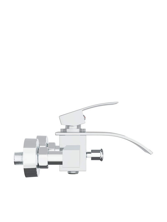 vidaXL Mixing Bathtub Shower Faucet Silver