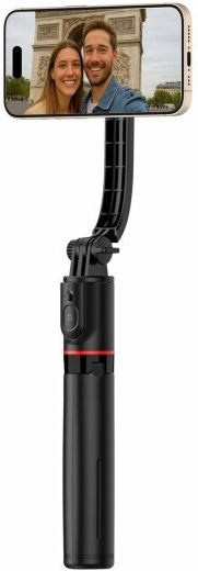 Swissten 2-in-1 Magsafe Selfie Stick Iphone Tripod Remote Control Black Red