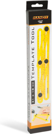 Plastic Rectangular Ruler Angle Copier 31 X 18 Cm