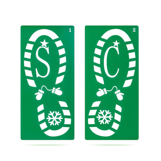 Set Stencils Decorative Traces – Plastic – 30.5 X 14 Cm – 4 Pieces