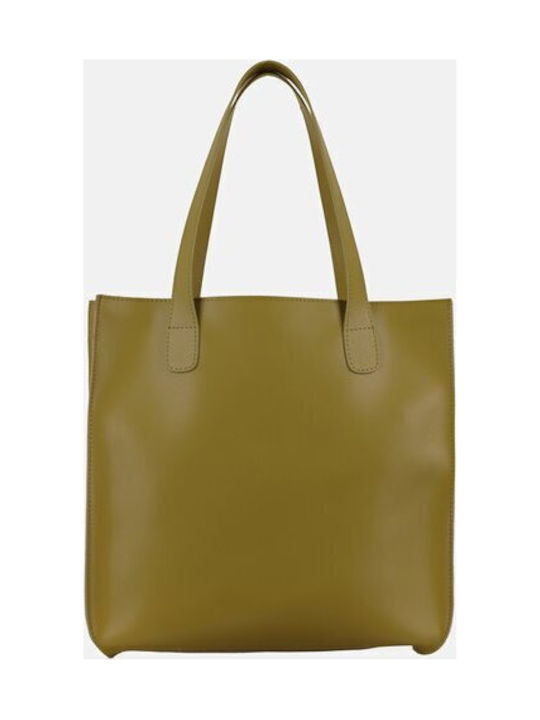 Leather Women's Bag Shoulder Green