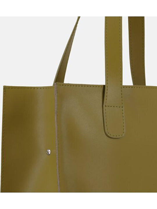 Leather Women's Bag Shoulder Green