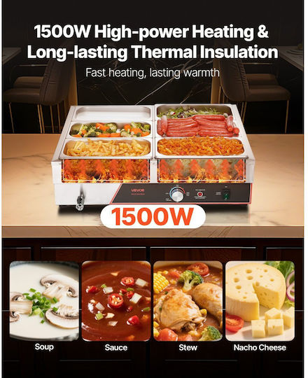 Vevor Heating Buffet Tray / Plate Surface 1500W