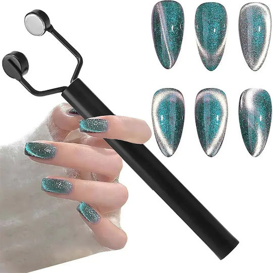 Wd Doppelkopf Muster Magnetstift Magnetstift Doppelter Seite Nageldesign Schwarz