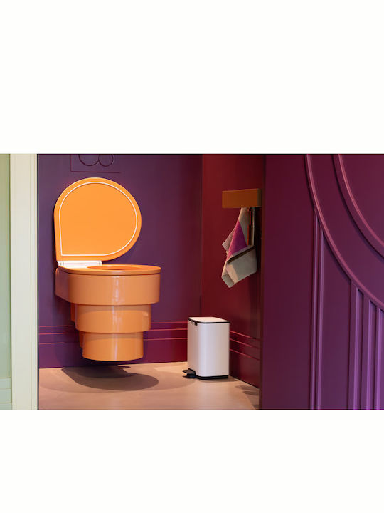 Brabantia Μεταλλικό Καλαθάκι Μπάνιου 4lt Λευκό