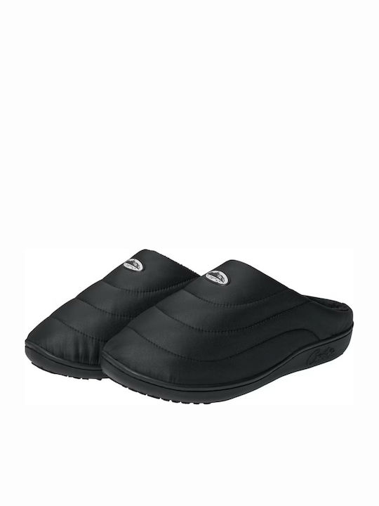 Crib Crep Χειμερινές Ανδρικές Παντόφλες Μαύρες