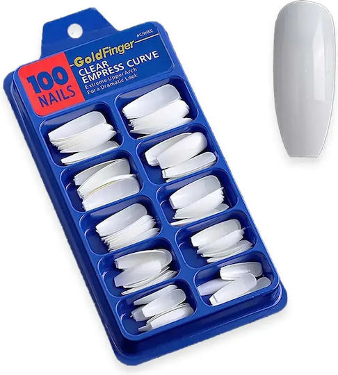 Finger Tips Νυχιών σε Χρυσό Χρώμα 100τμχ WD5513