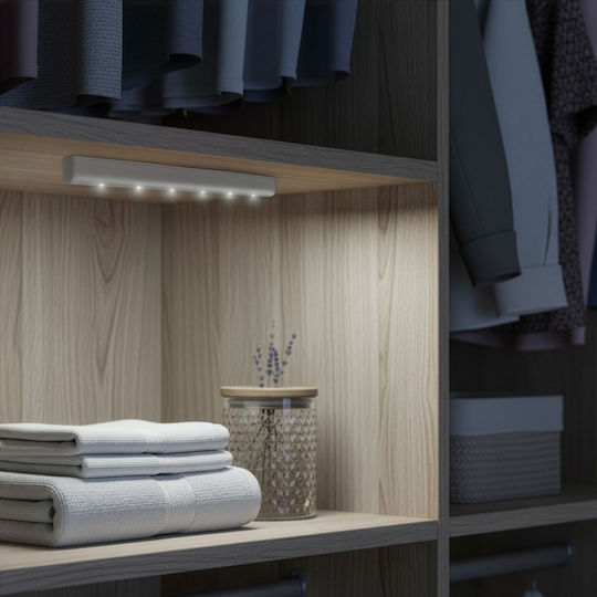 Maclean Energy Under-Cabinet LED Light with Motion Sensor L27.5xD2.25xH2cm